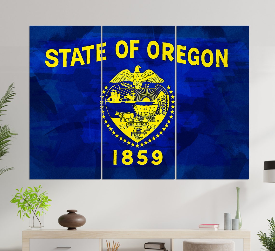 Oregon State Flag, Wall Art Print - Image 3
