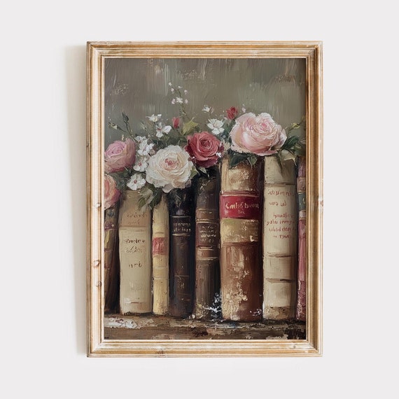 Rustic Valentines Day Print Valentines Books Valentines Day Wall Art Trendy Valentines Day Moody Valentines Prints