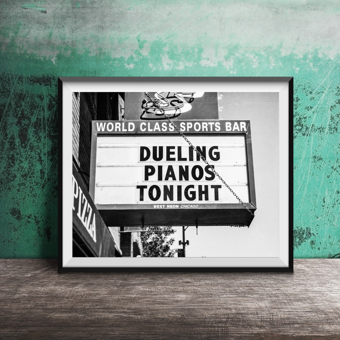 Dueling Pianos Tonight World Class Sports Bar Marquee Sign Poster - Image 2