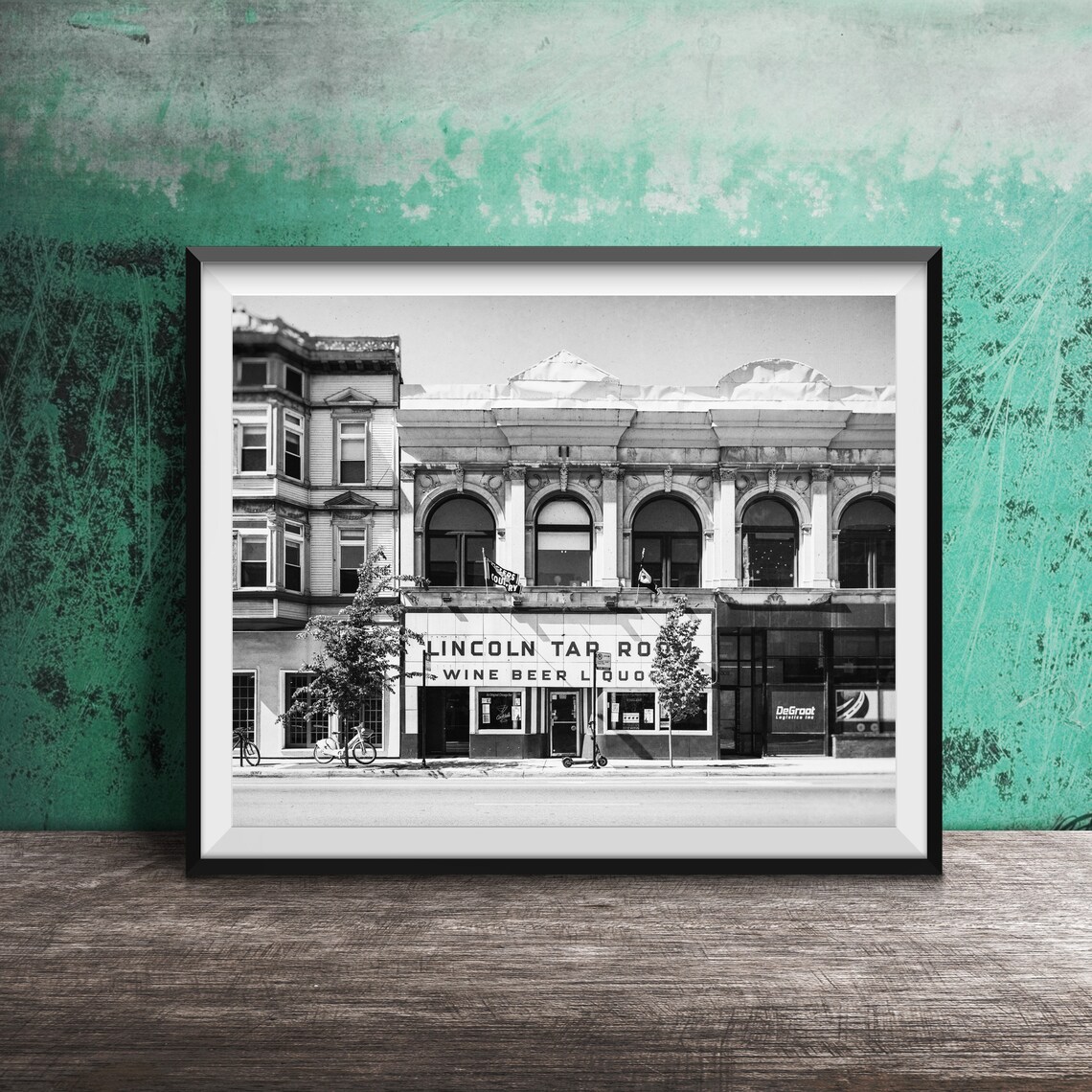 Lincoln Tap Room Wine Beer Liquor Storefront Lakeview Photo Poster - Image 2