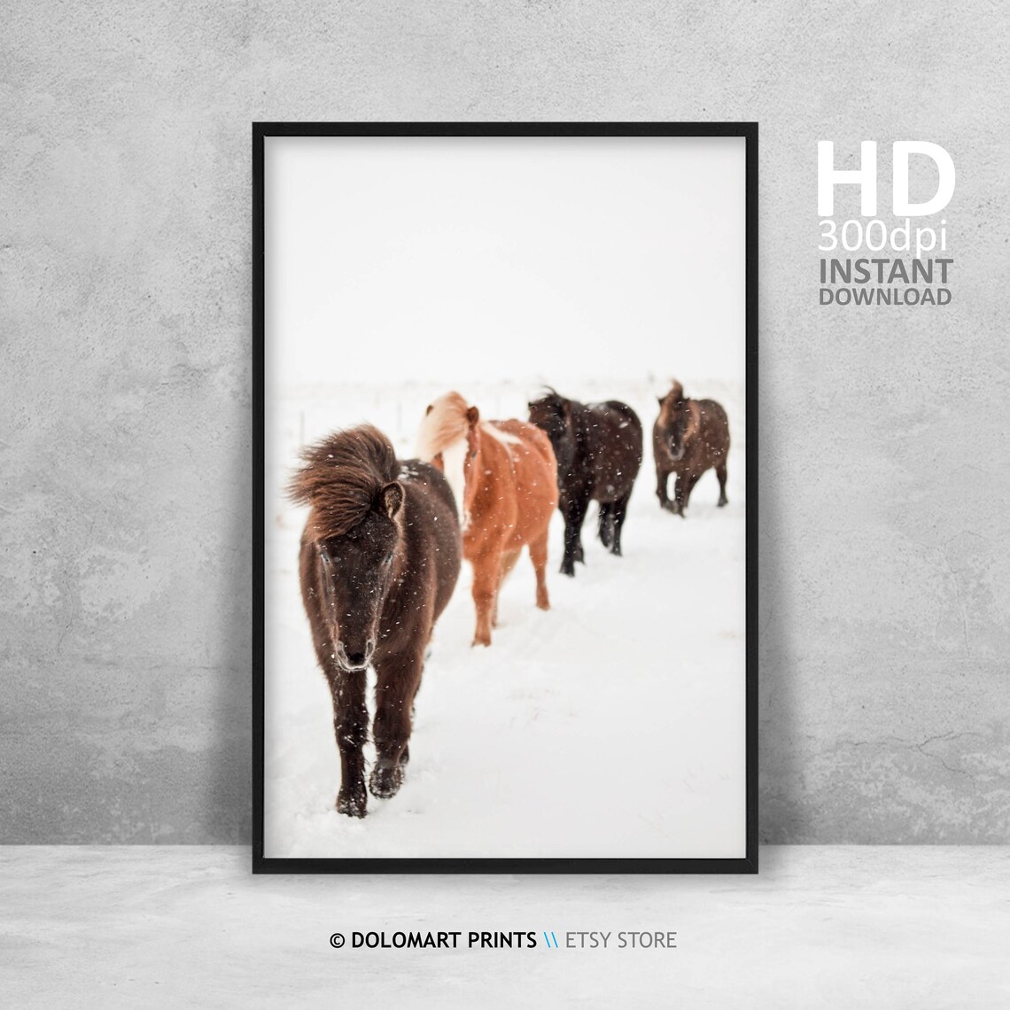 Wild Horse Farmhouse Art Print, Rustic Wall Decor - Image 4