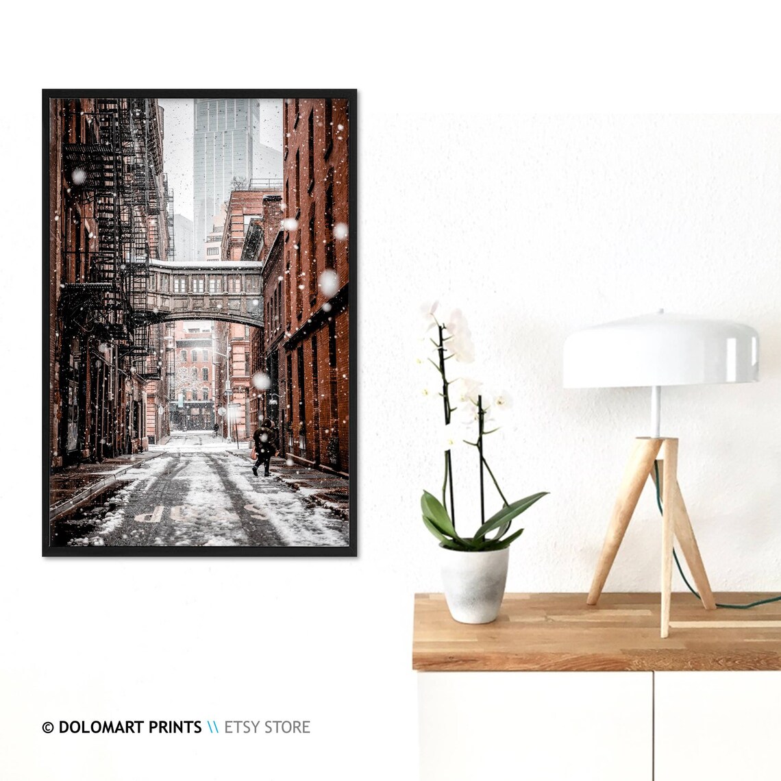 New York Winter Poster, Upper East Side Snow - Image 2