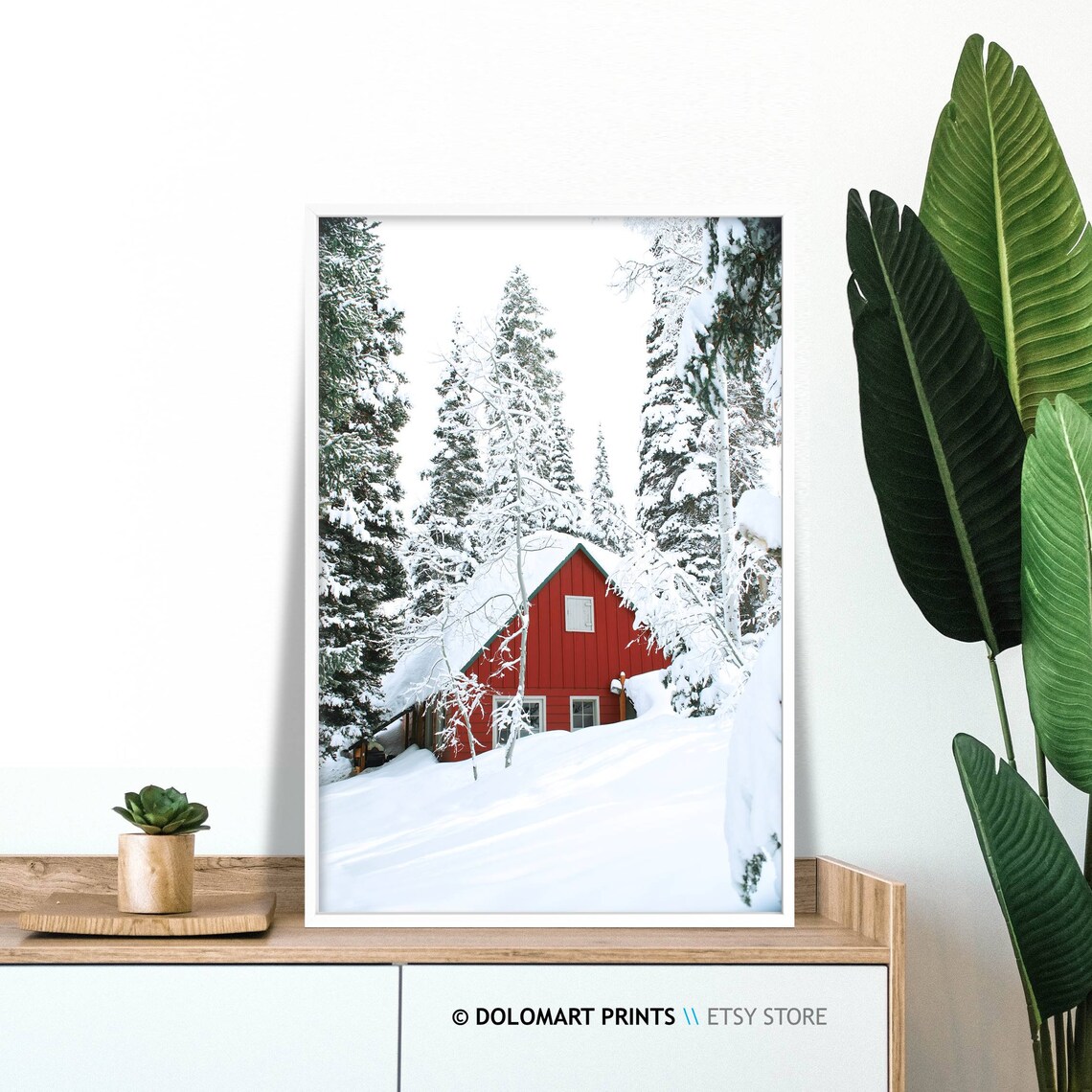 Winter Forest Christmas Art Print, Winter Landscape - Image 2