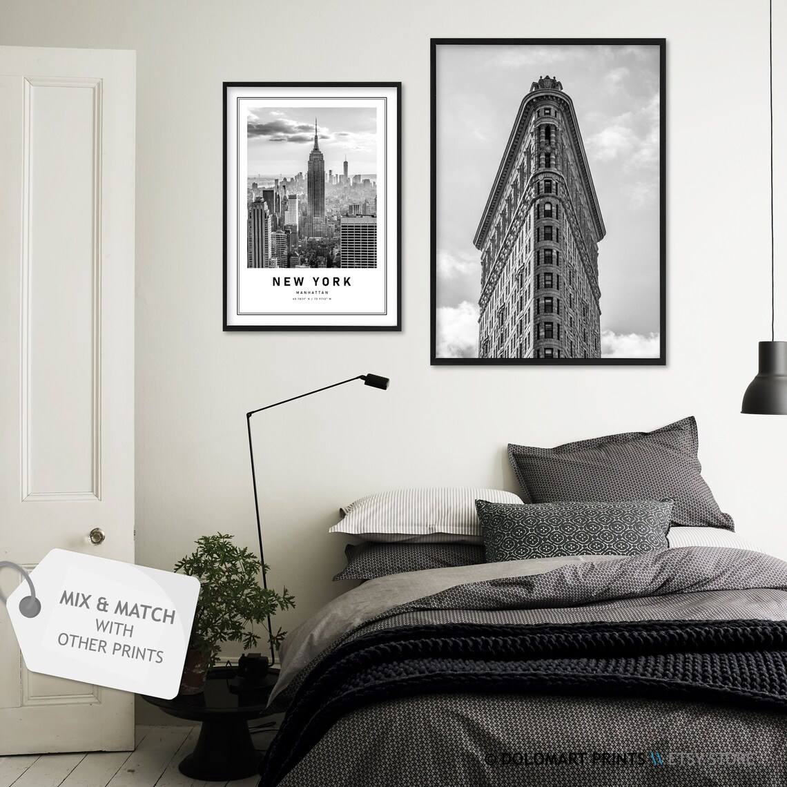 New York Poster, Empire State Building Coordinates - Image 2