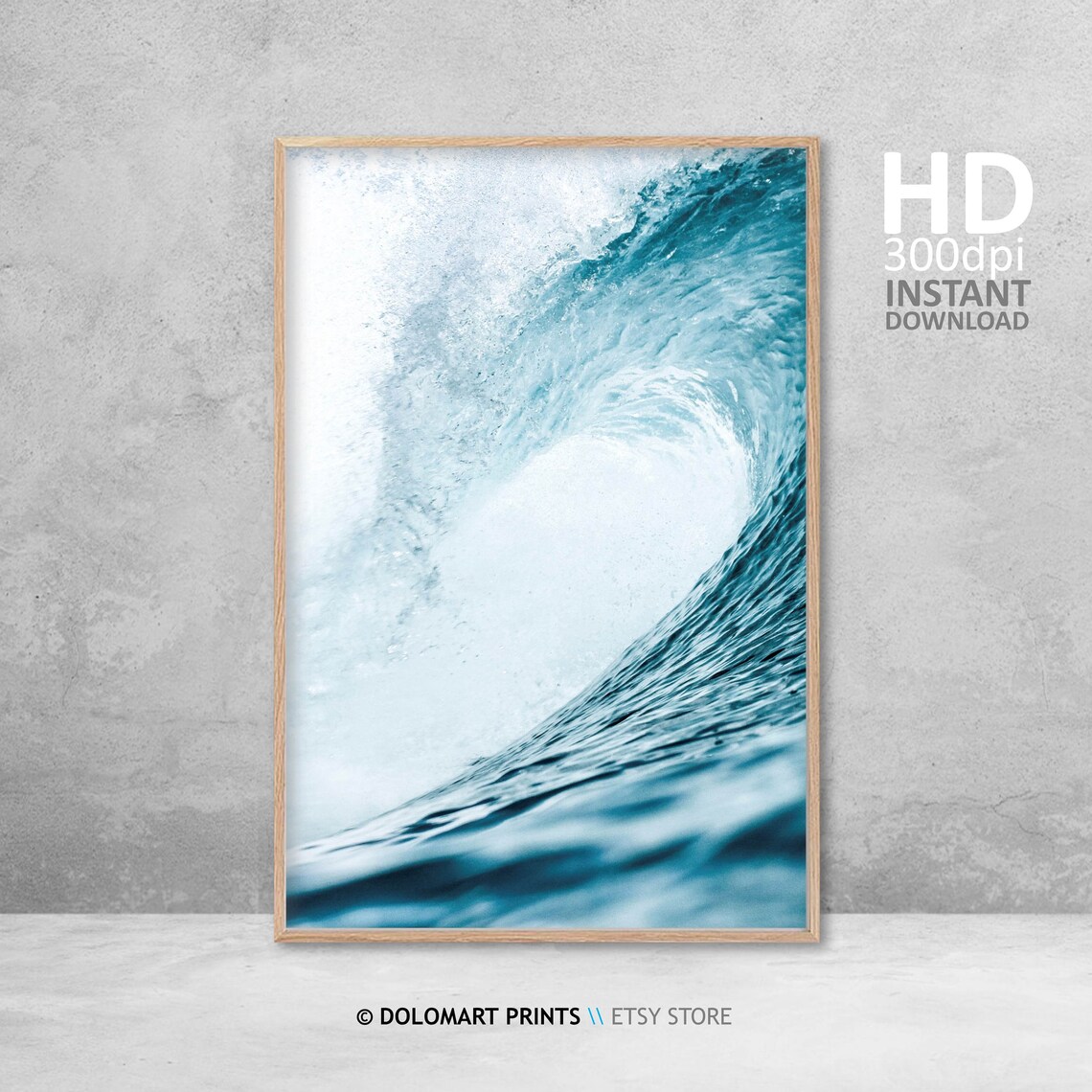 Ocean Wave Art Print, Modern Coastal Decor - Image 4