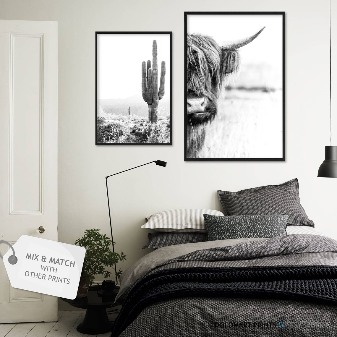 Cow Rustic Home Decor Poster Print - Image 2
