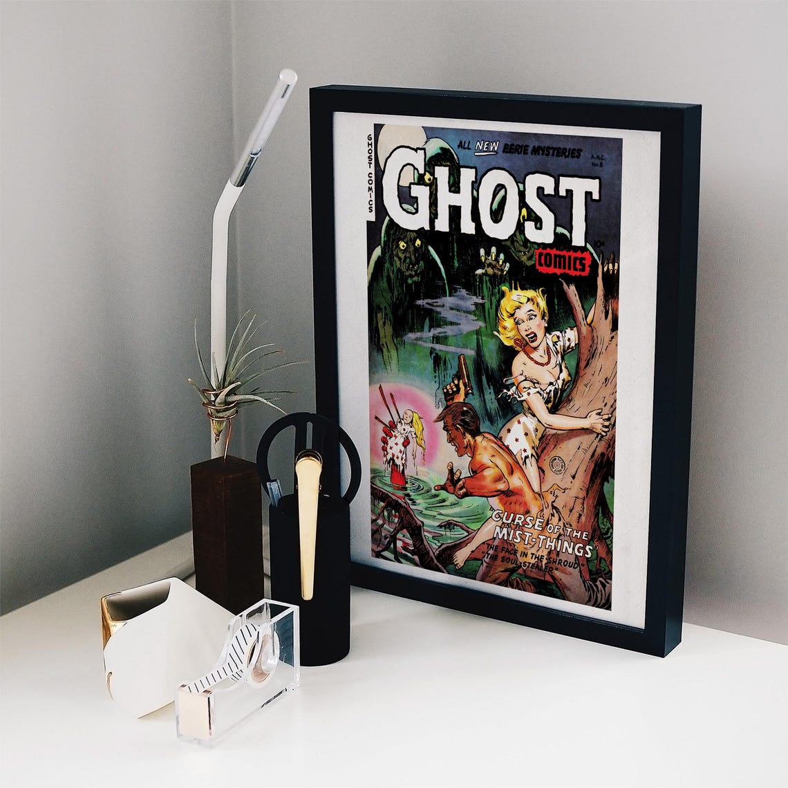 Ghost Comics No 8 Cover Curse Of The Mist Things Horror Art Poster - Image 2