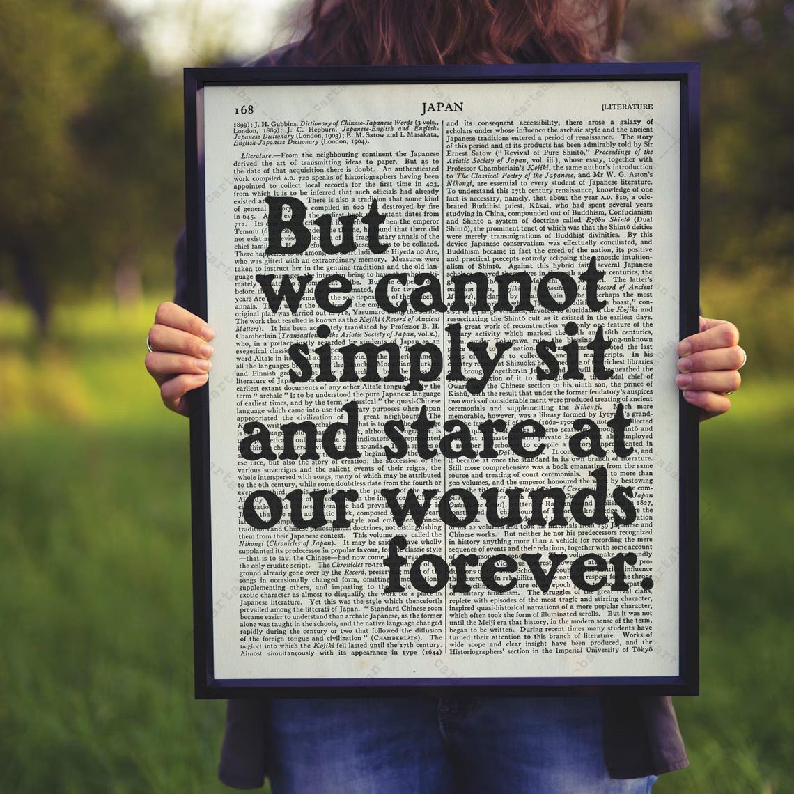 But We Cannot Simply Sit And Stare At Our Wounds Forever Quote Poster - Image 3
