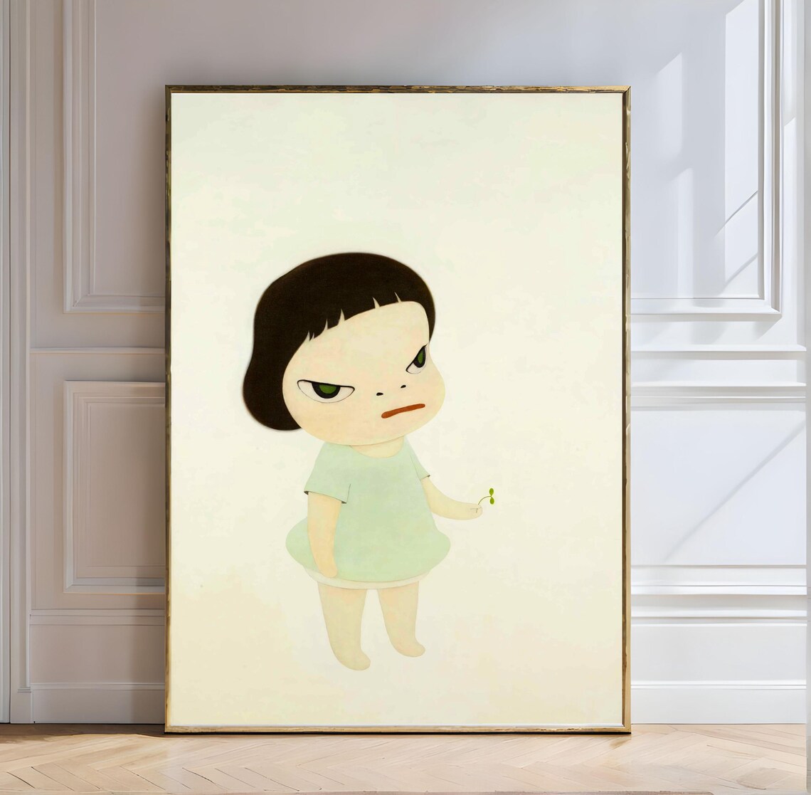 Yoshitomo Nara The Little Ambassador 2000 Green Eyed Girl Poster