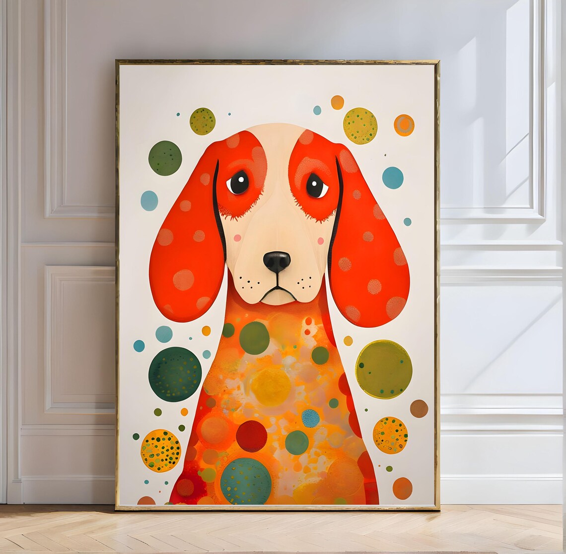 Yayoi Kusama Cosmic Nature Polka Dot Dog Tokyo 2021 Art Poster - Image 4