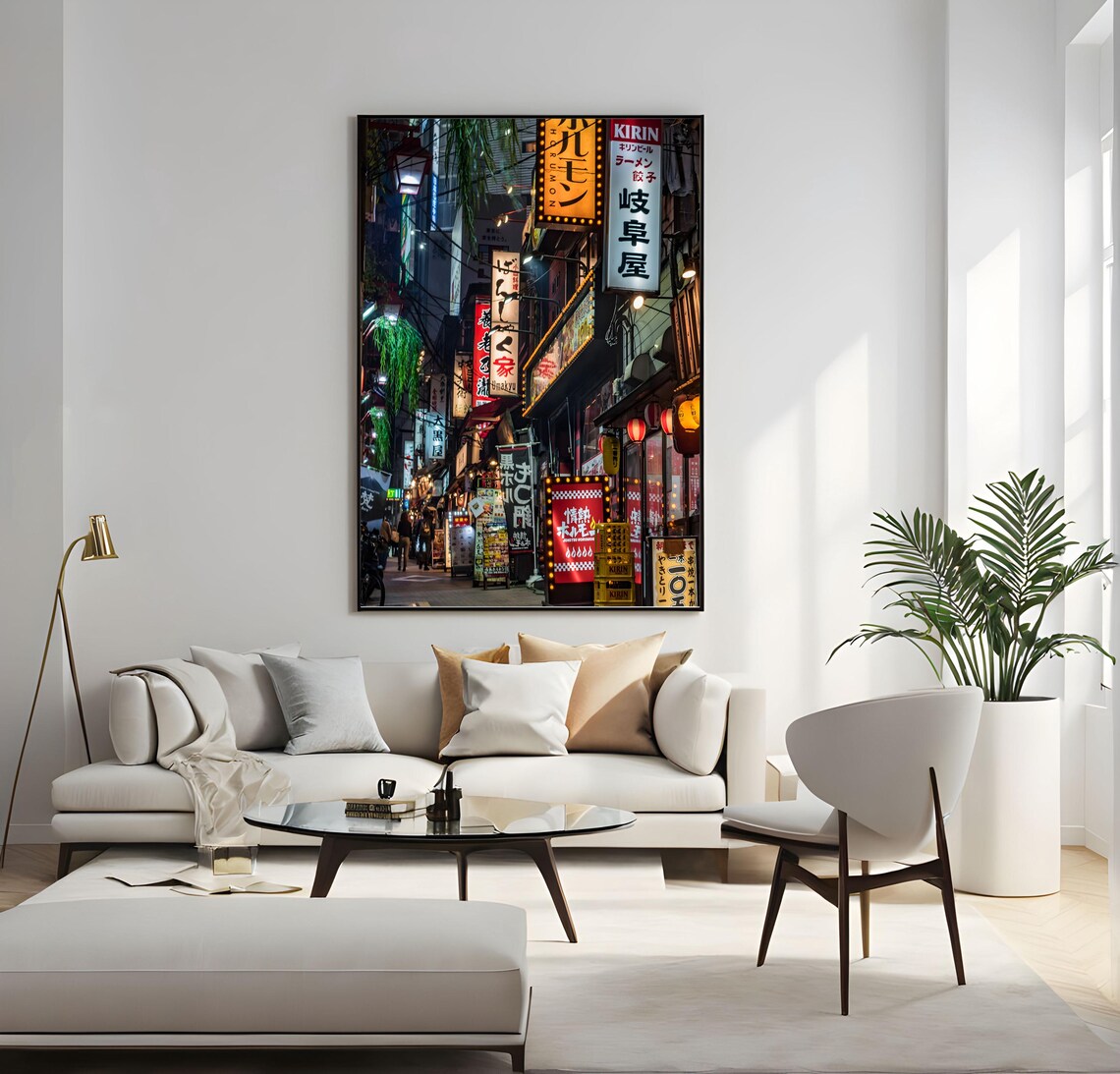 Shinjuku Tokyo Neon Alley Night Street Signs Photography Wall Art - Image 2