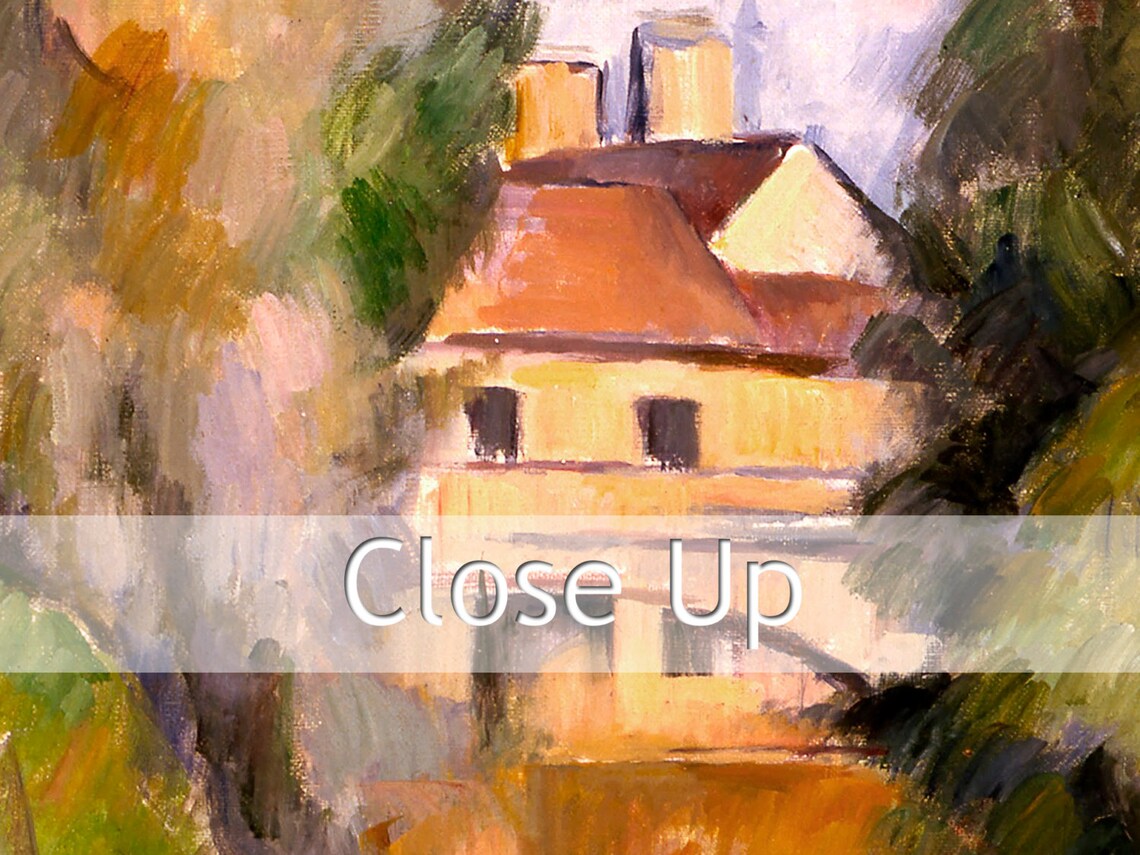 Paul Cezanne Country House By A River 1890 Fine Art Glice Sku 0248 - Image 2