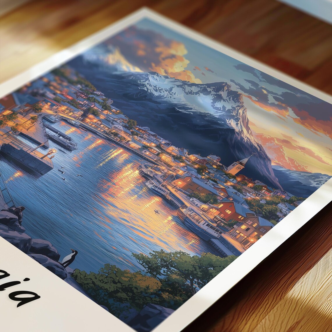 Ushuaia Travel Poster, Argentina Wedding Gift - Image 2