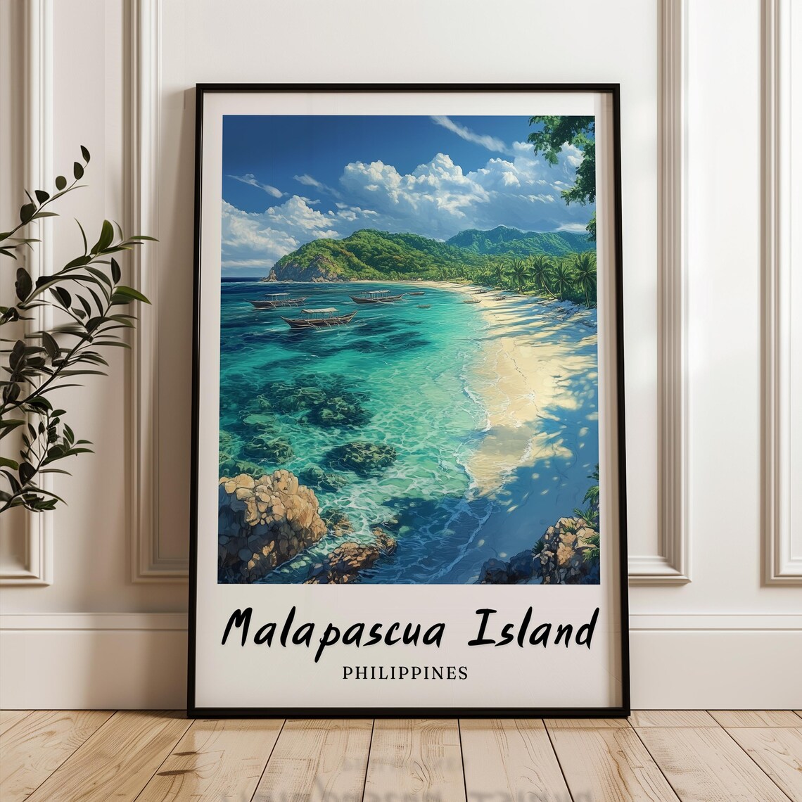 Malapascua Island Philippines Travel Poster