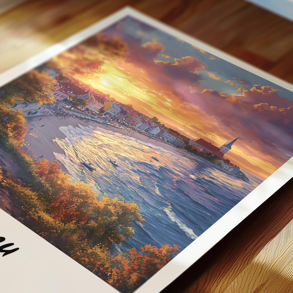Pärnu, Estonia Wedding Gift Illustration - Image 2