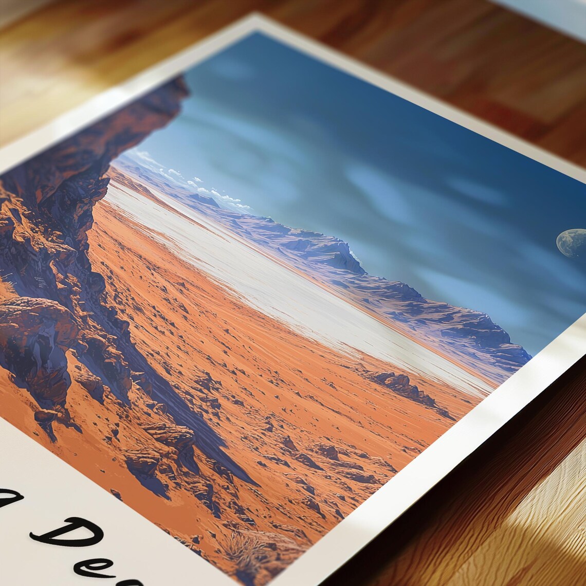 Atacama Desert Travel Poster, Chile Illustration - Image 2