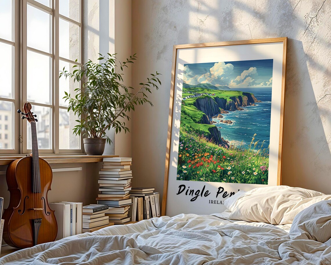 Dingle Peninsula Travel Poster, Ireland Wedding Gift - Image 3