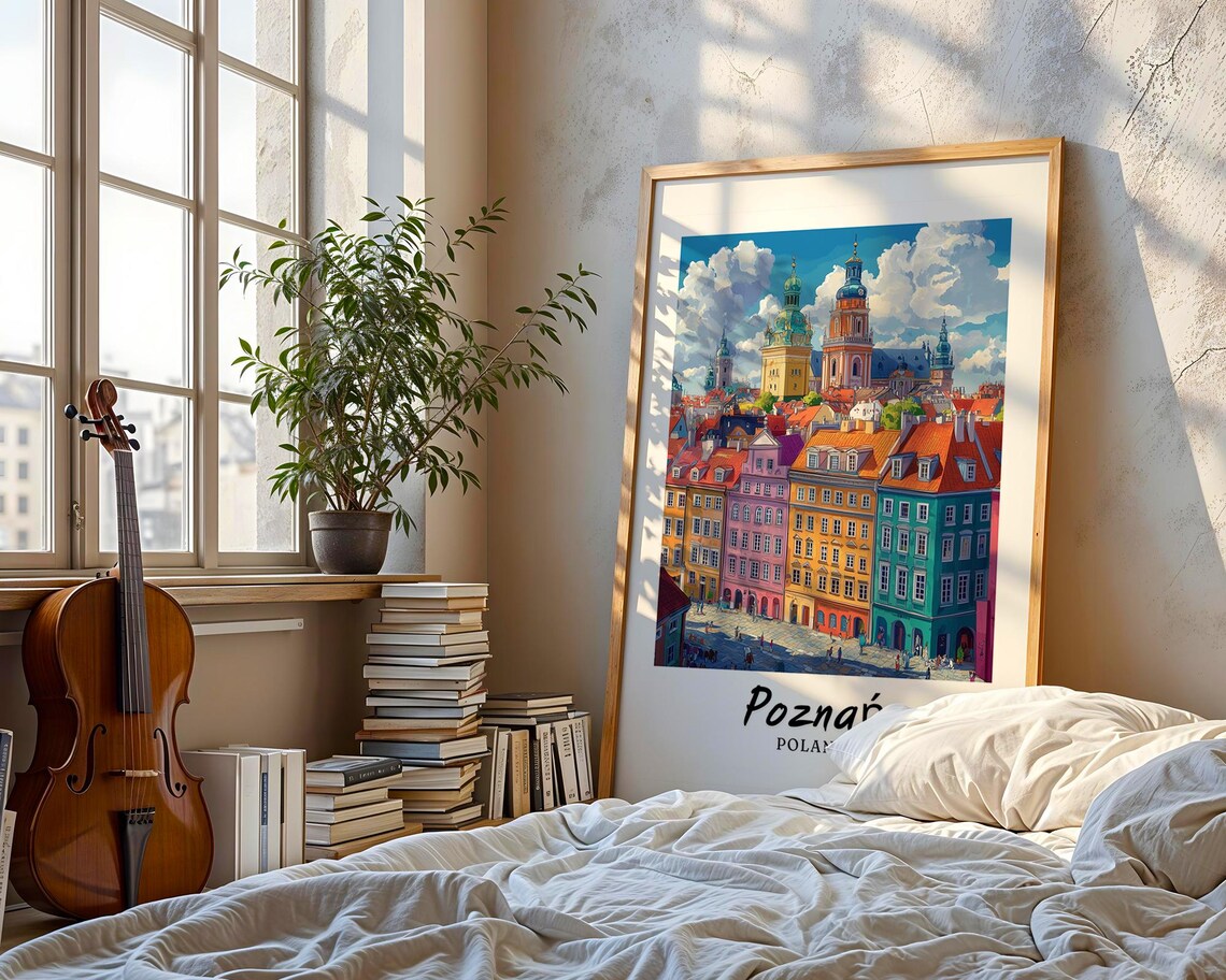 Poznan Travel Print, Poland Wedding Gift - Image 3