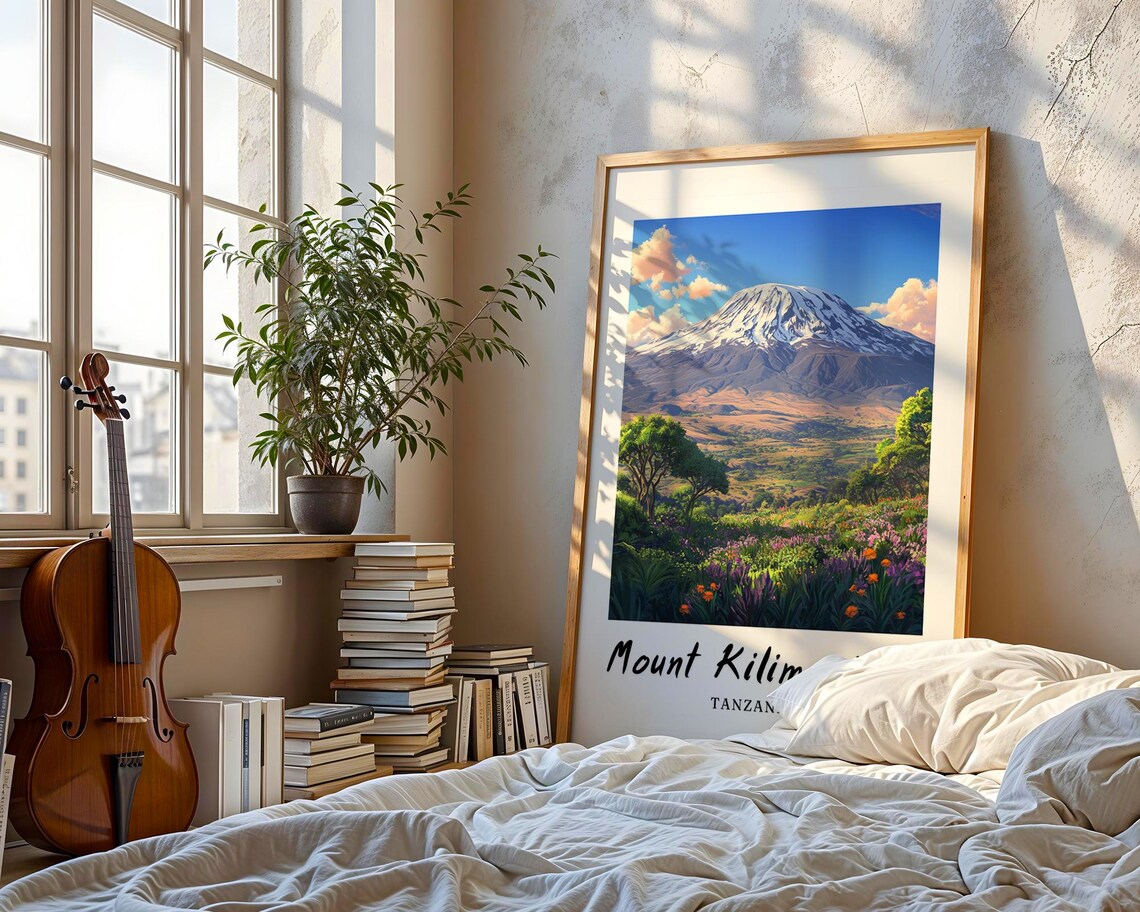 Mount Kilimanjaro Tanzania Travel Poster - Image 3