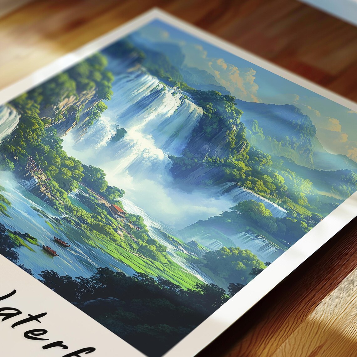 Ban Gioc Waterfall Vietnam Travel Poster - Image 2