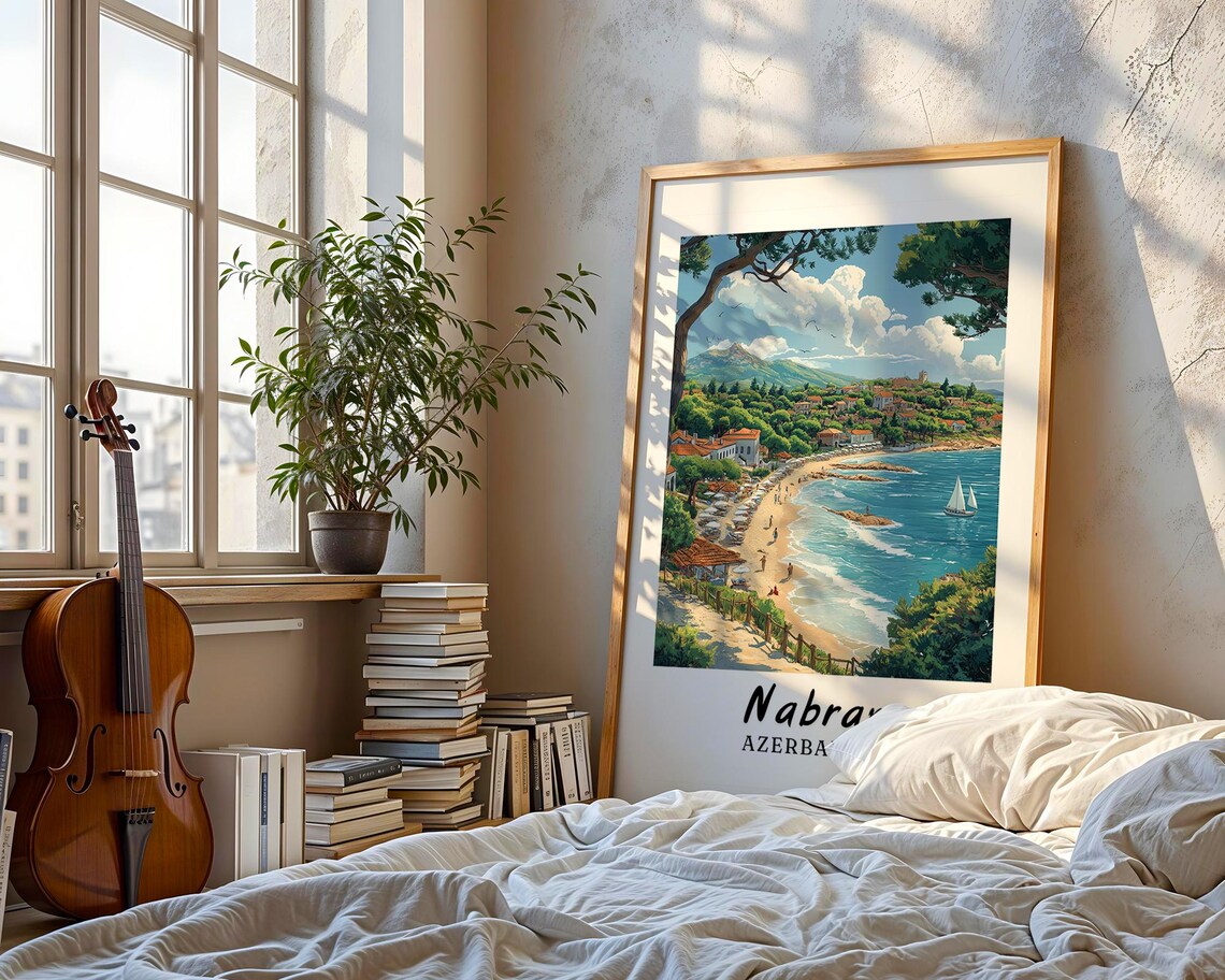 Nabran Travel Poster, Azerbaijan Wedding Gift - Image 3
