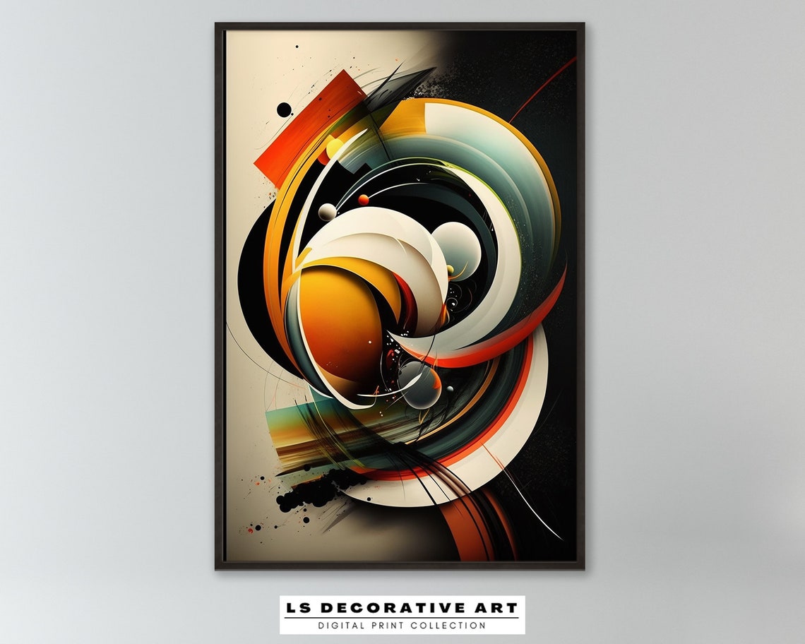 Abstract Geometric Wall Art Modern Minimalist Neutral Home Decor Print 23 0029