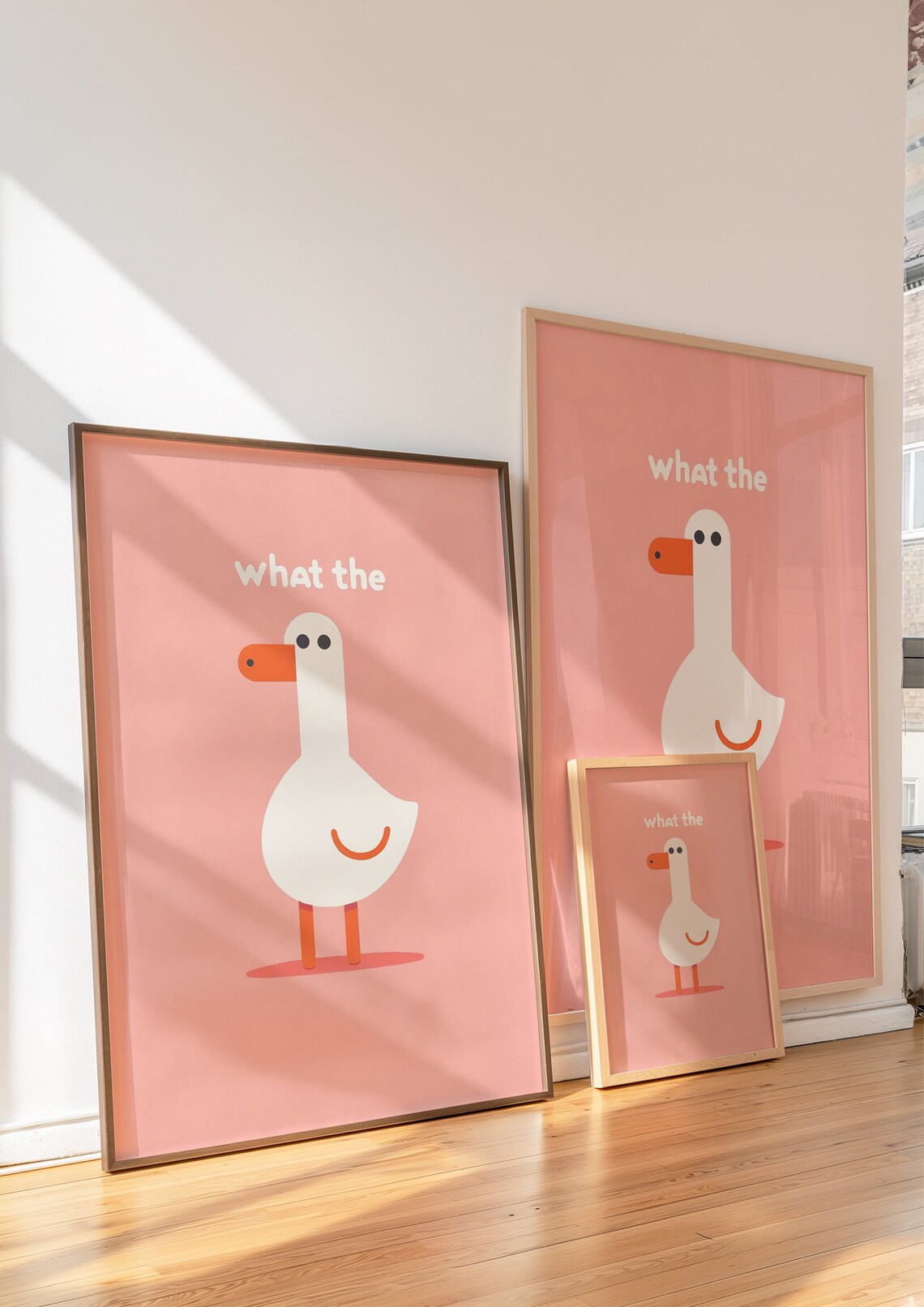 What The Duck Duck Print, Minimalist Animal Art - Image 2
