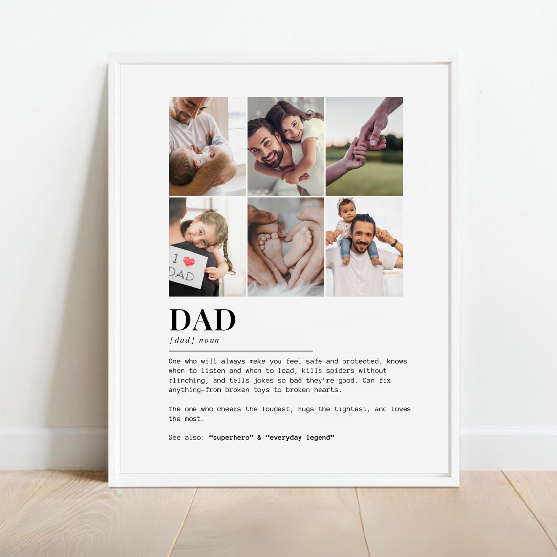 Custom Dad Definition Photo Collage Gift - Image 2