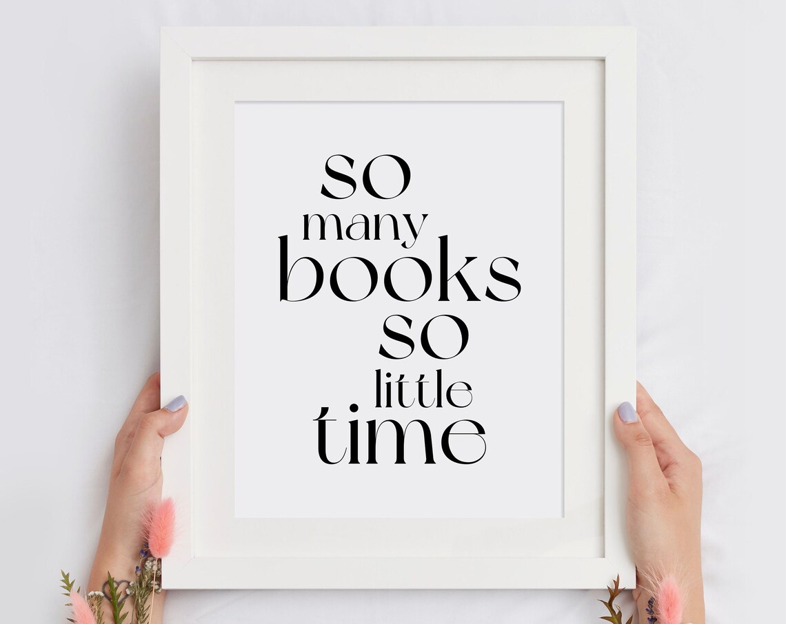 So Many Books So Little Time Reading Nook Book Lover Quote Poster
