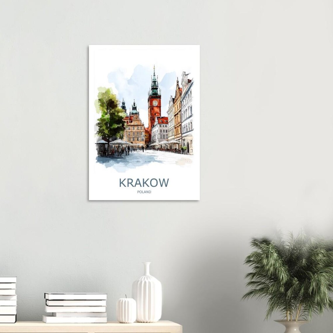 Krakow Travel Poster, Poland City Wall Art Print - Image 2