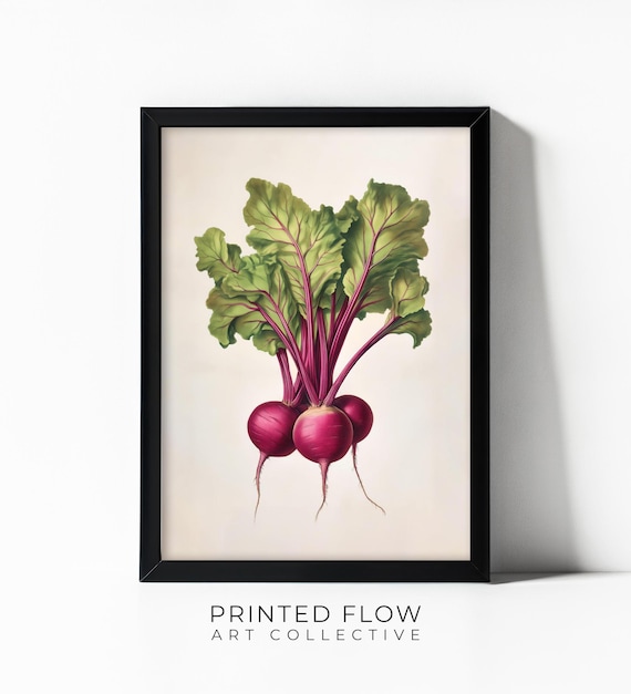 Beet Wall Art, Rustic Farmhouse Style