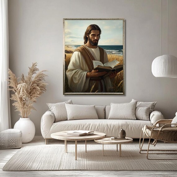 Jesus Teaching In Wheat Fields, Biblical Artwork