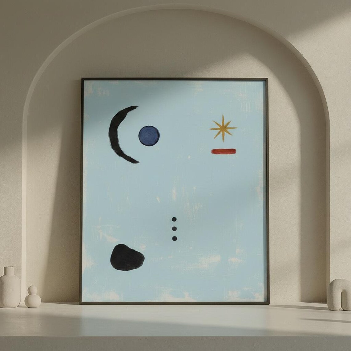 Abstract Symbols, Minimalist Geometric Art Print