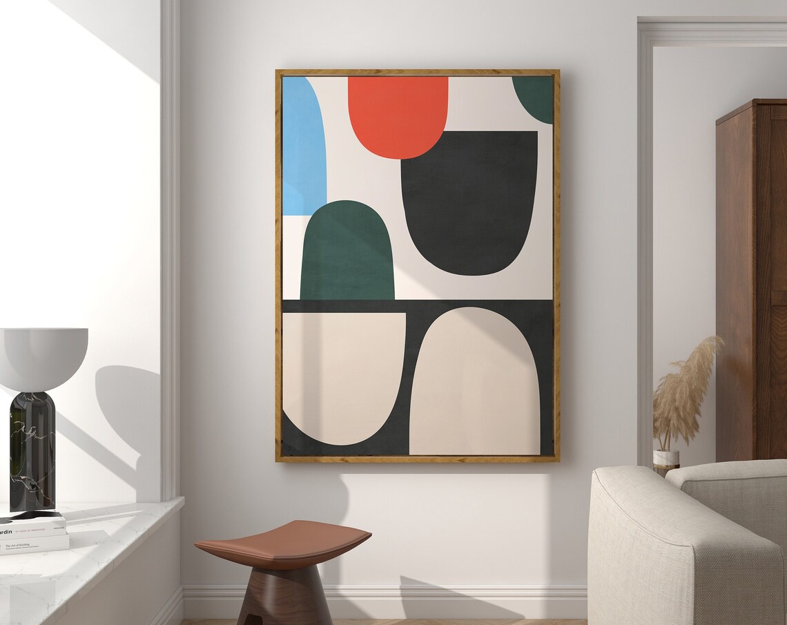 Minimalist Mid Century Color Field Art Print