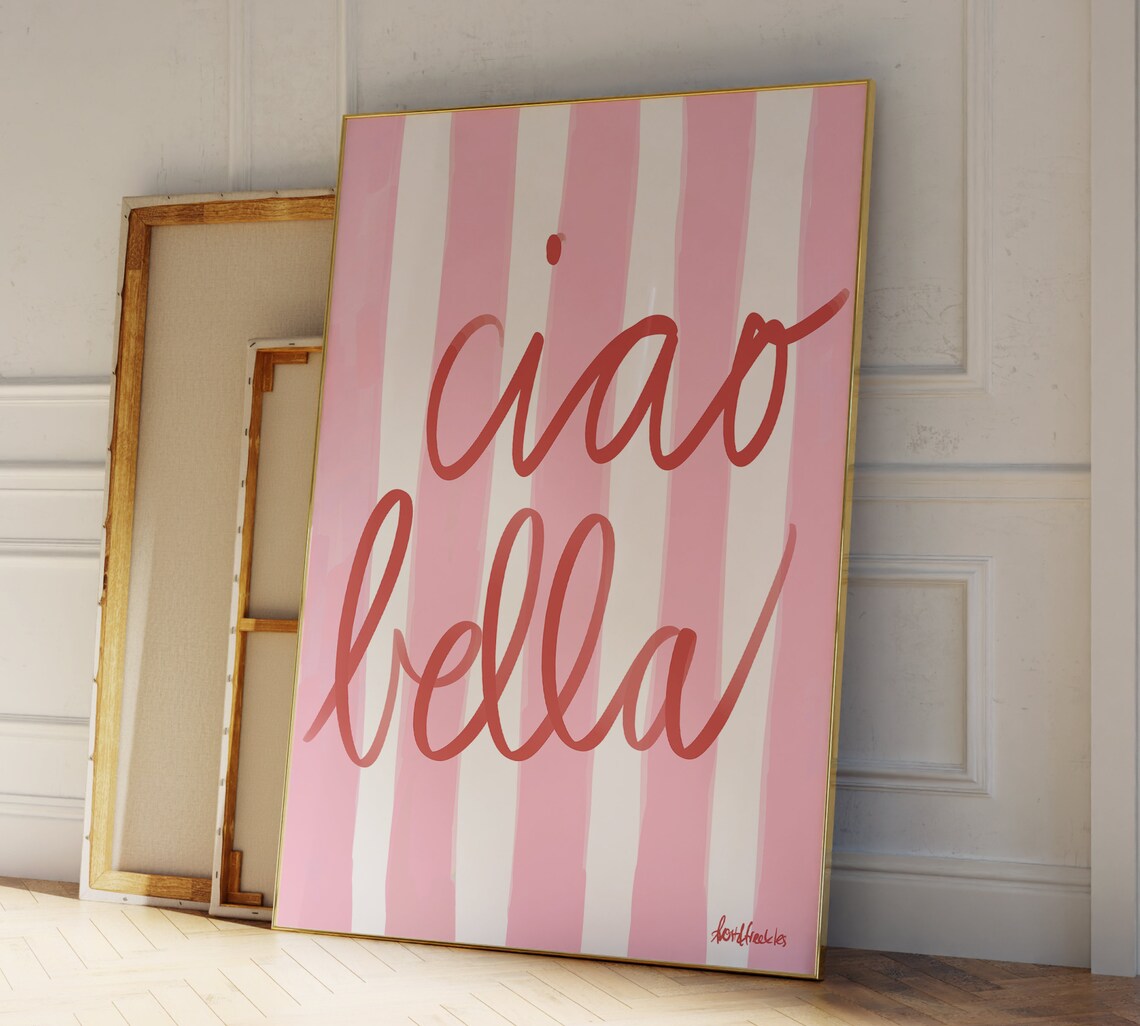 Ciao Bella Retro Vintage Kitchen Bar Art Print