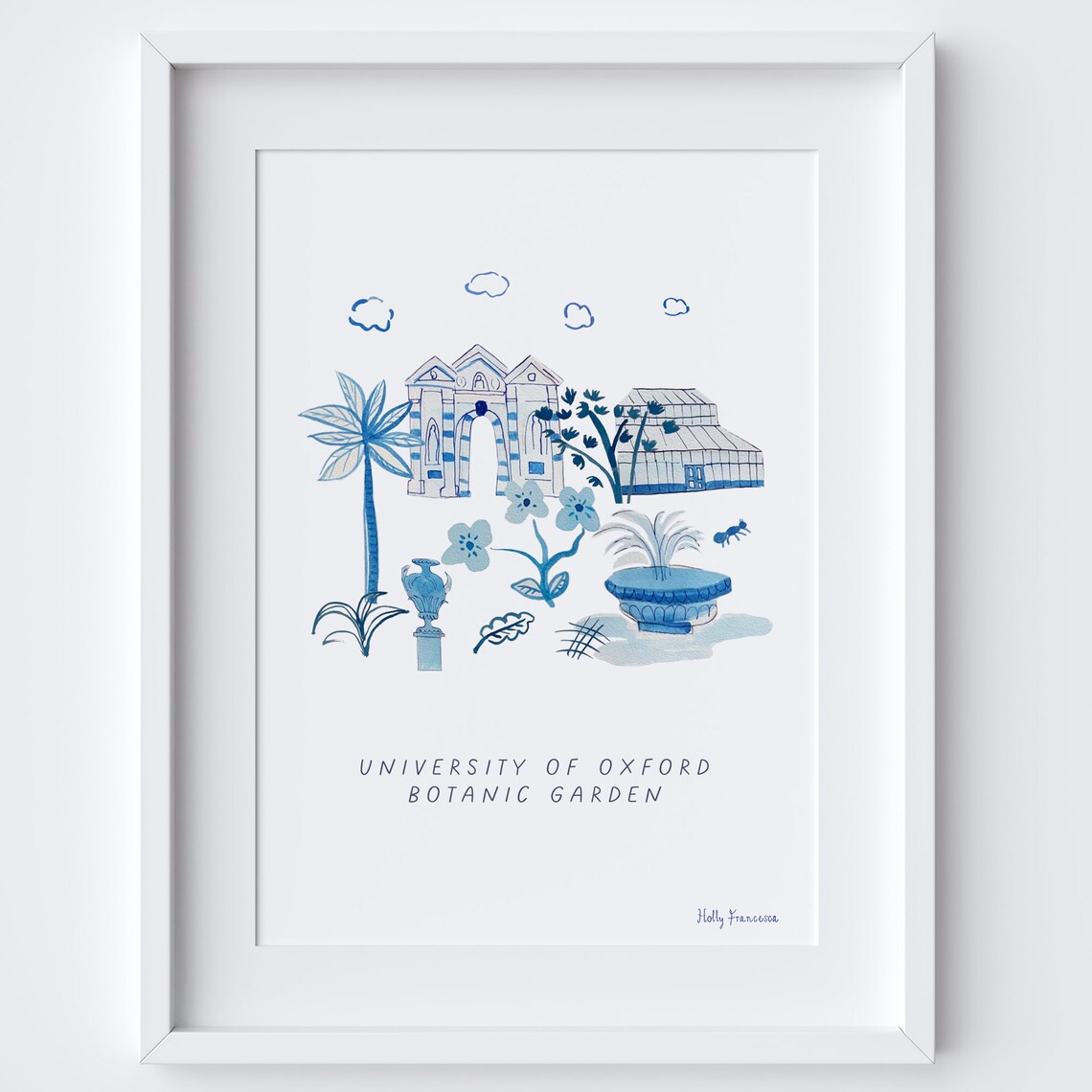 Oxford Botanic Garden, Oxfordshire Travel Poster