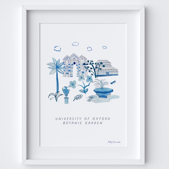 Oxford Botanic Garden, Oxfordshire Travel Poster