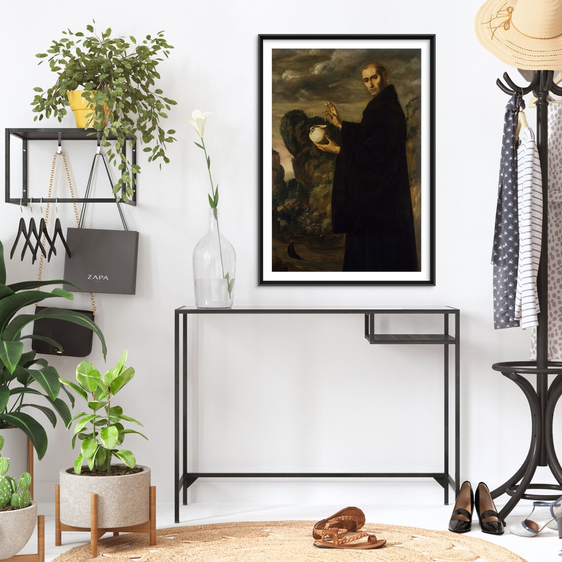 Saint Benedict, Classic Painting Art Print - Image 2