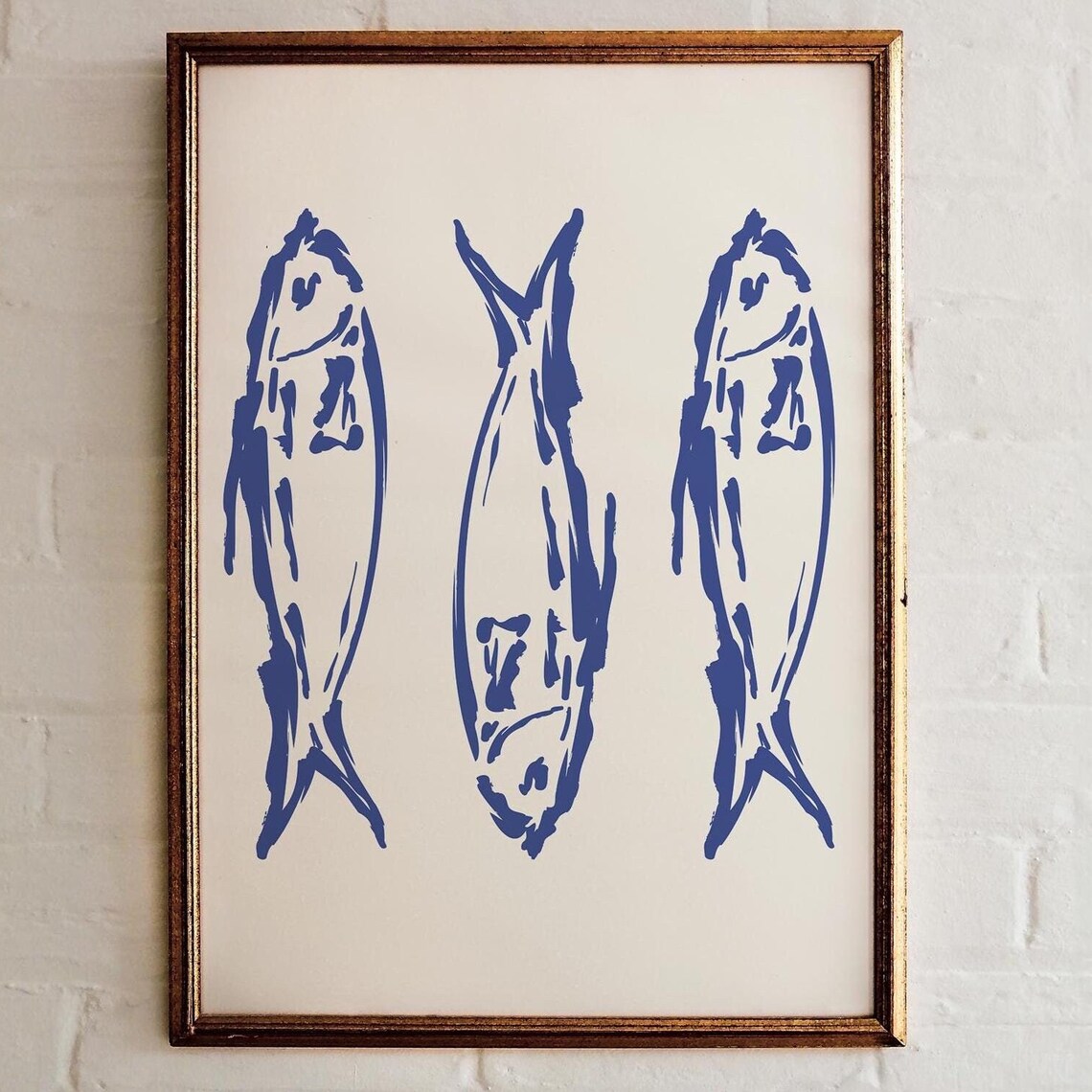 Fish Print Art Sardine Art Print Eclectic Kitchen Print Fish Wall Art Kitchen Poster Nautical Print - Image 3