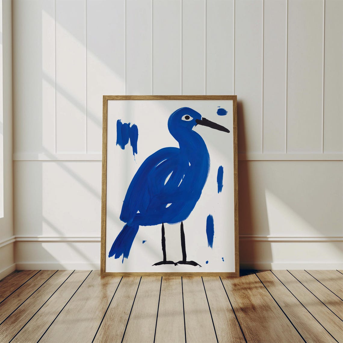 Minimal Stork Sketch, Kitchen Nursery Decor - Image 2
