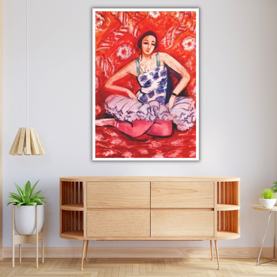Henri Matisse Dancer Red Portrait Fauvist Woman Tutu Fine Art Print - Image 3