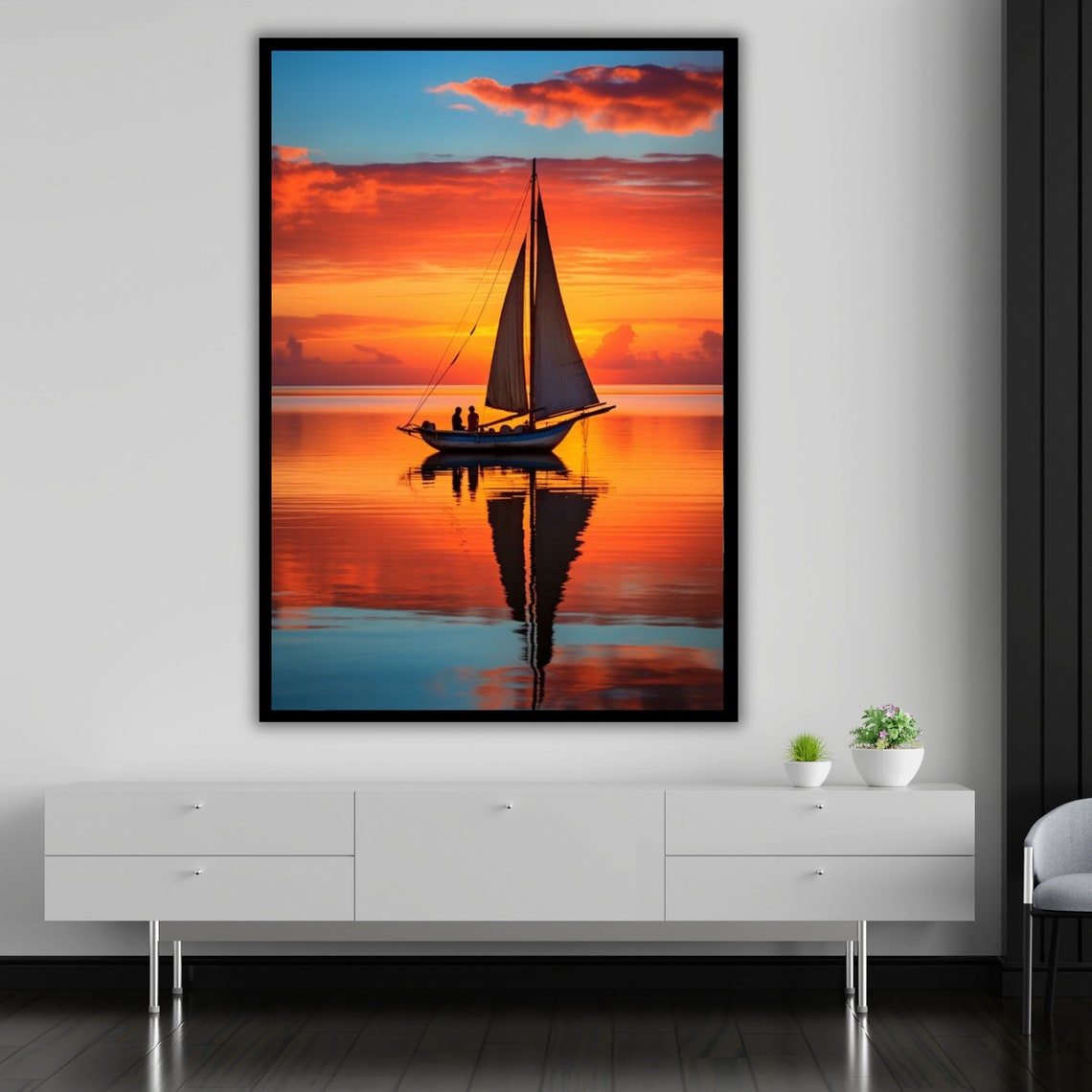 Ship Art Print, Nautical Home Decor - Image 4