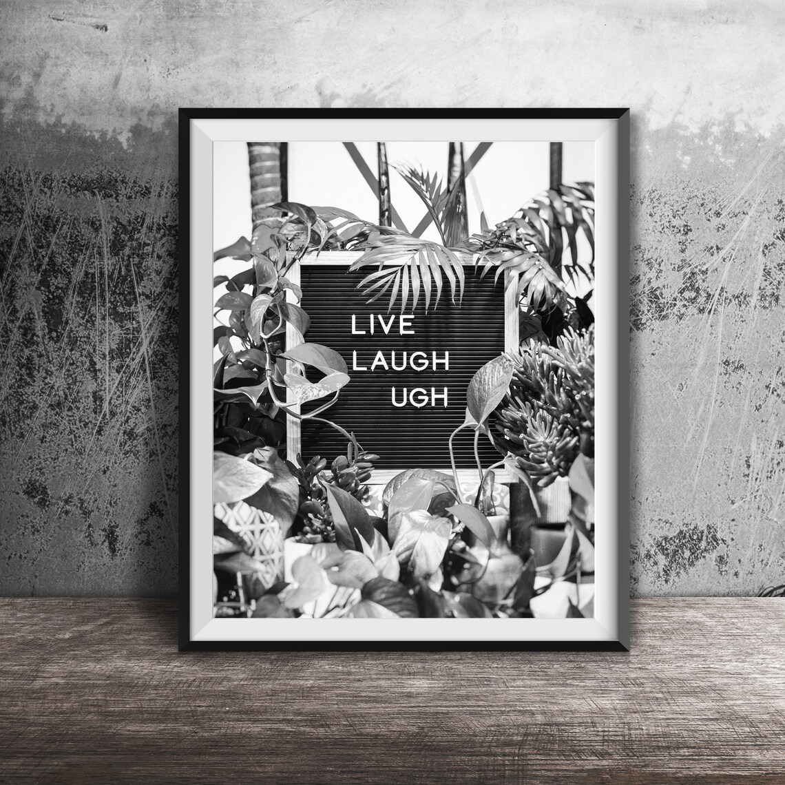 Live Laugh Ugh, Midcentury Modern Inspired Message Board - Image 2