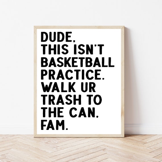 Middle School Classroom Decor, Funny Class Rules Poster