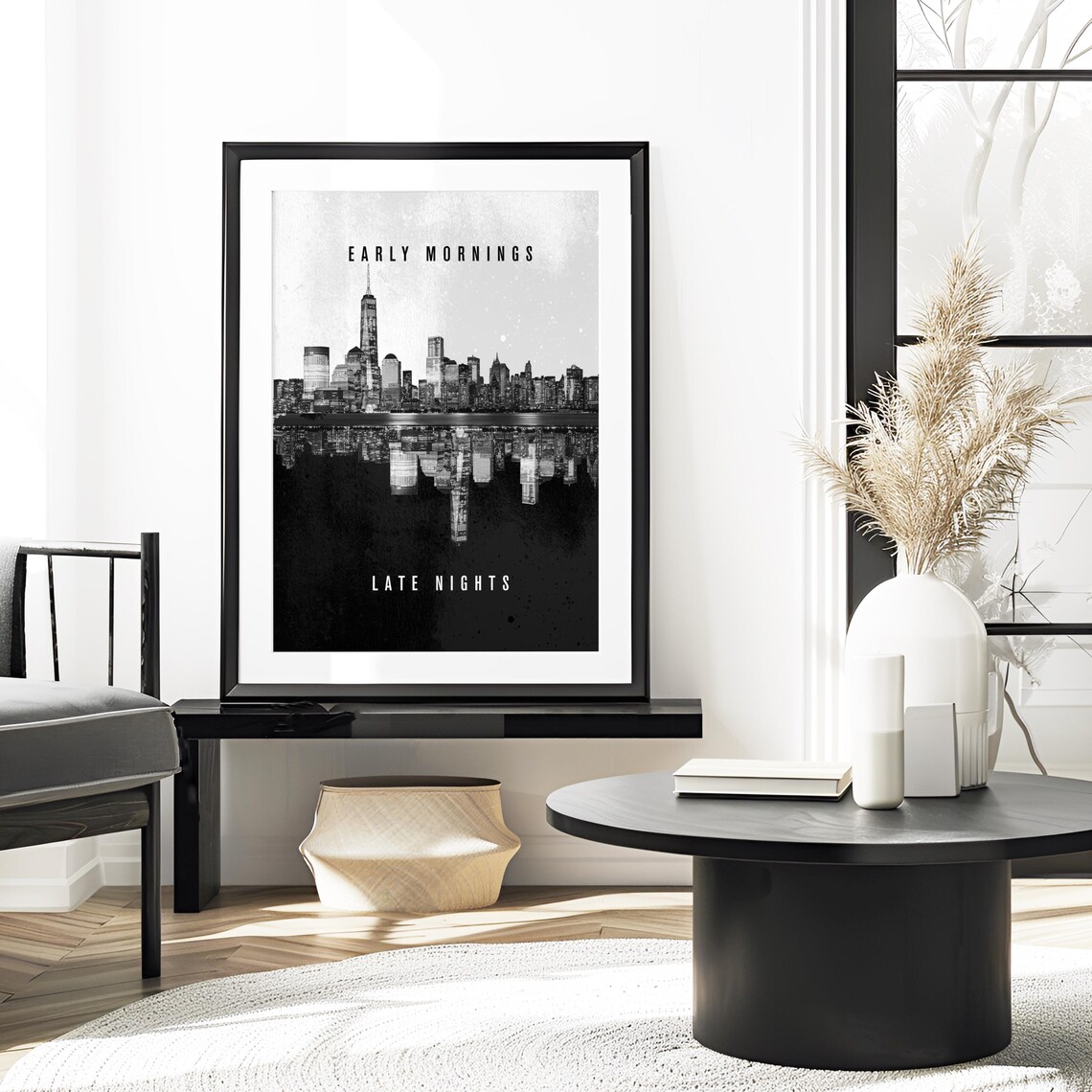 New York Skyline, Urban Minimalist Modern Abstract - Image 6