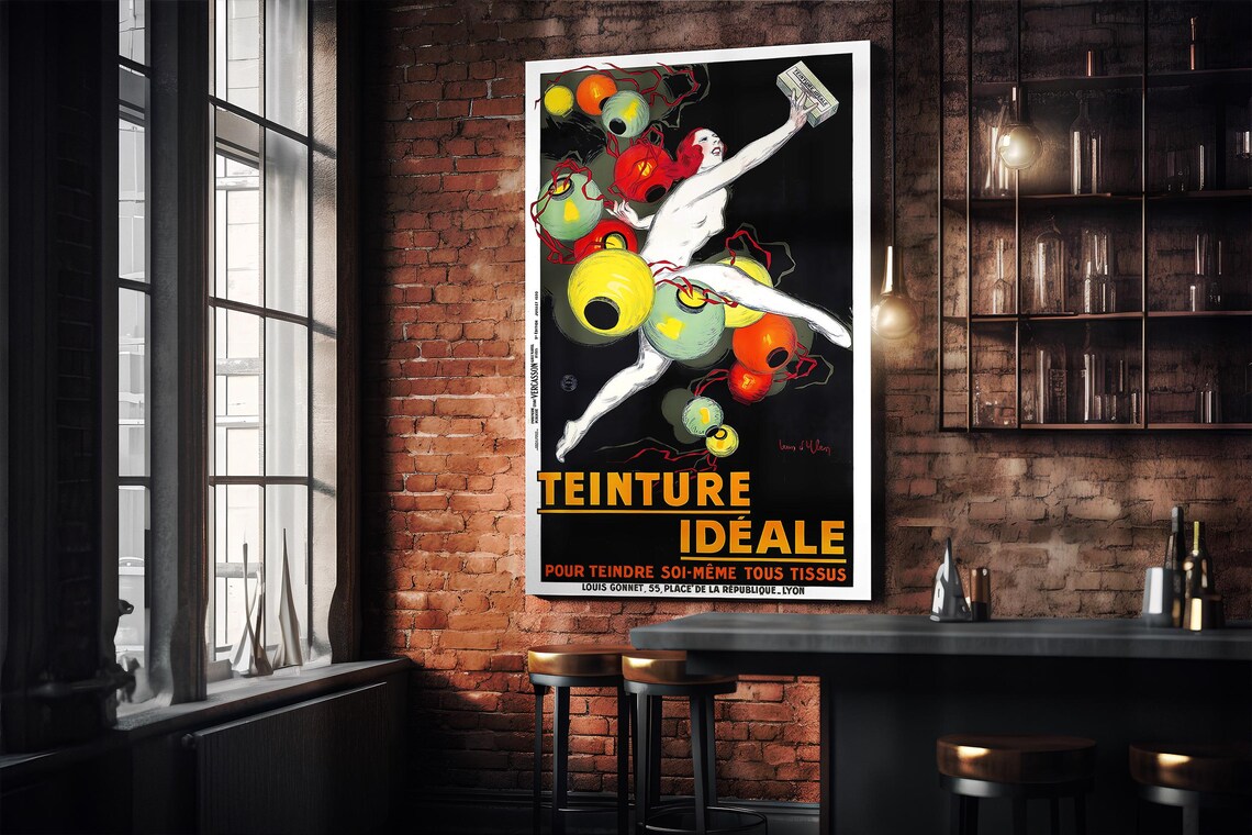 Vintage French Art Deco Poster, Jean Dylen 1928 Paris - Image 5