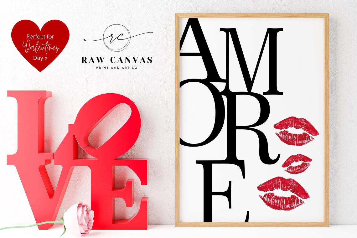 Amore Art, Modern Typography Love Decor - Image 6