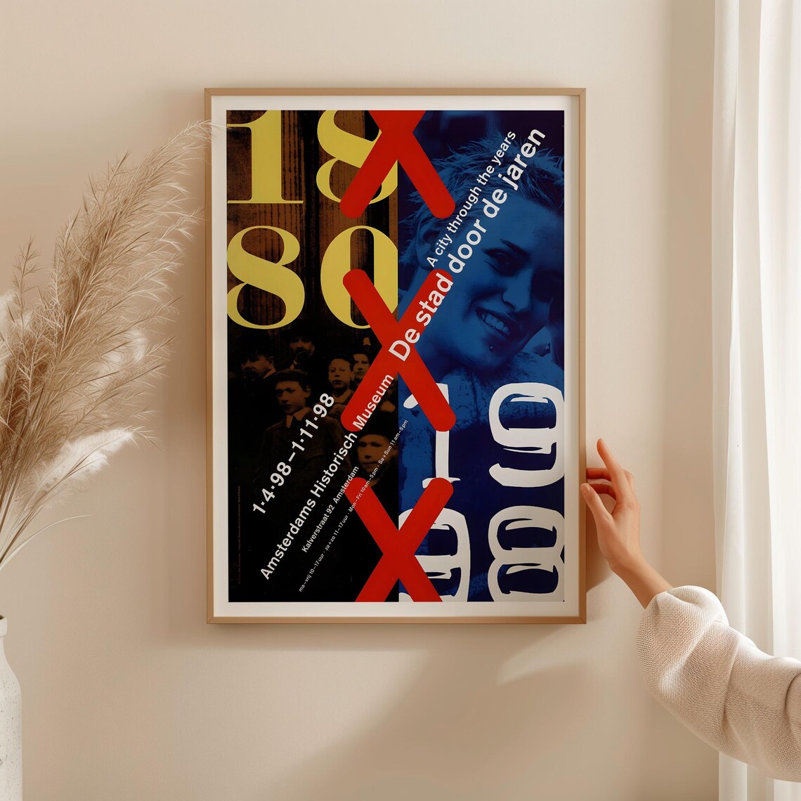 Vintage Dutch Poster, Amsterdam Exhibition - Image 4