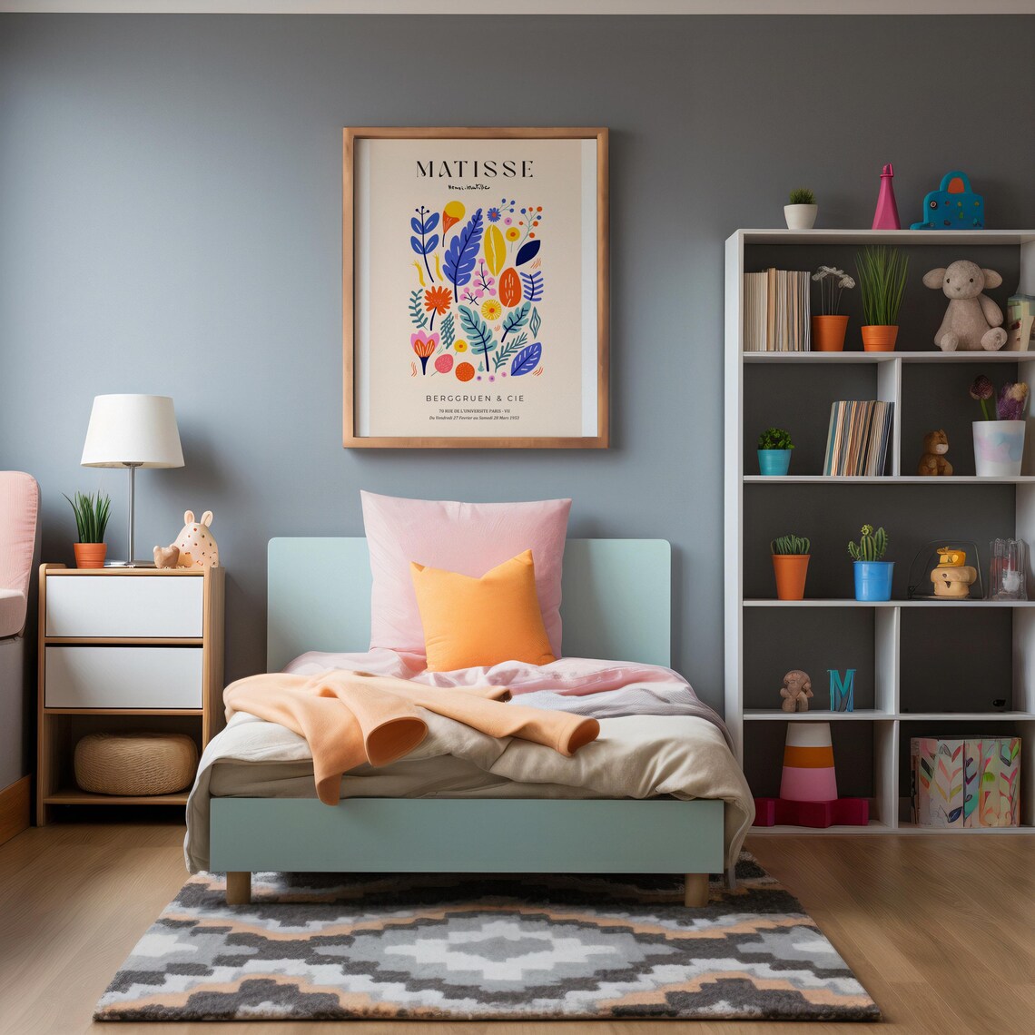 Matisse Inspired Floral Art, Boho Modern Decor - Image 5