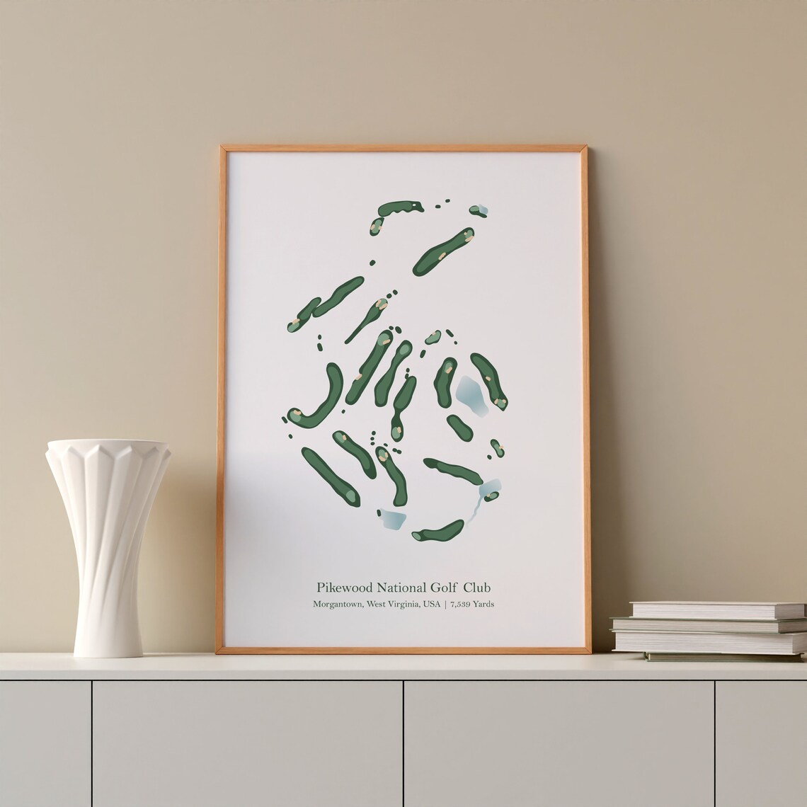 Pikewood National Golf Club Course Map, Golfer Gift